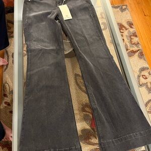NWT- Hot in Hollywood Grey Flare Jeans size L